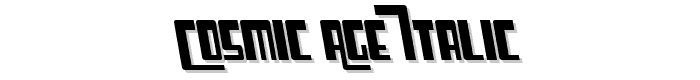 Cosmic Age Italic font